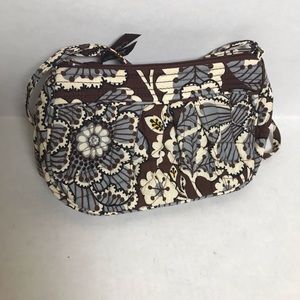 Vera Bradley Frannie Slate Blooms Crossbody Bag
